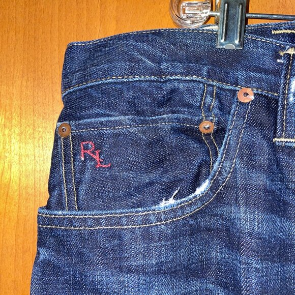 Polo Ralph Lauren Mens  Jeans 46R X 30L Blue Denim 100% Cotton - Picture 4 of 9